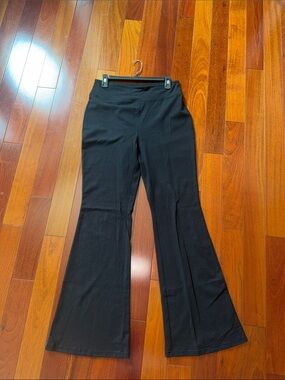 Women's Black Stretch Flared Pants